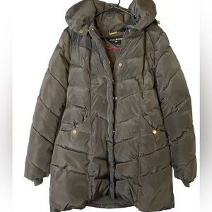 Steve Madden Size Medium Brown Puffer Jacket